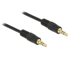 Delock Klinkenkabel 3,5 mm 3 Pin Stecker > Stecker 2 m juodas