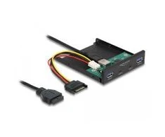 Šakotuvas Delock 3.5? USB 3.2 Gen 1 priekinis skydelis 2 x USB Type-C™ + 2 x USB Type-A