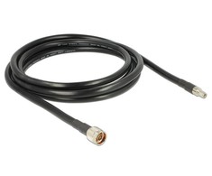 Delock Antennenkabel N Stecker > RP-SMA Stecker CFD400 LLC400 3 m low loss