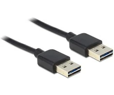 Delock Cable EASY-USB 2.0 A tipo kištukas > EASY-USB 2.0 A tipo kištukas 3 m juodas