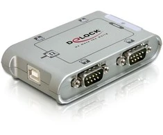 Delock USB 2.0–4 x nuoseklusis adapteris