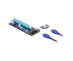 Delock Riser Karte PCI Express x1 zu x16 mit 60 cm USB Kabelis