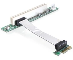 Delock 32 bitų PCI adapteris x1 su lanksčiu 9cm kabeliu (41856)