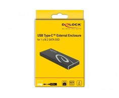 „Delock“ išorinis M.2 SATA SSD korpusas su USB Type-C™ lizdu