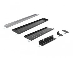 Delock Delock 19 DIN bėgelio laikiklis 4 U bk - 42632