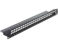 Delock 19" Keystone 24 prievadas su bėgeliu