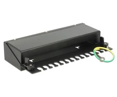 Delock Keystone Desktop Patch Panel 12 prievadų metalinis