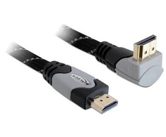 Delock kabelis HDMI A kištukas > HDMI A kištukas kampinis 4K 5 m