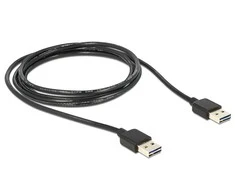 Delock Kabelis EASY USB 2.0-A Stecker > Stecker juodas 5 m