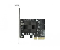 Delock 5 Port SATA PCI Express x4 kortelė – žemo profilio formos koeficientas