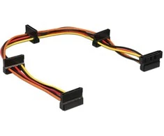 Delock kabelio maitinimo skirstytuvas SATA 15 kontaktų kištukas > 4 x SATA 15