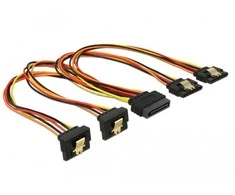 Delock Kabelis SATA 15 Pin Strom Stecker mit Einrastfunktion