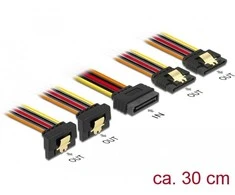 Delock Kabelis SATA 15 Pin Strom Stecker mit Einrastfunktion