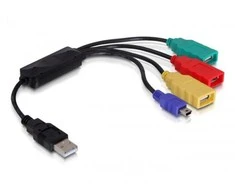 HUB USB Delock 3x USB-A 2.0 (61724)