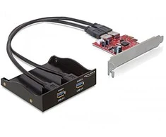 Delock Priekinis skydelis 3.5Cala 2 x USB 3.0 + PCI valdiklis (61775)