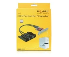 Delock Priekinis skydelis 3.5Cala 2 x USB 3.0 + PCI valdiklis (61775)