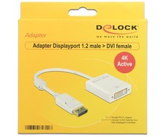 Delock adapterio kabelis DisplayPort 1.2 male>DVI 24+5 moteriškas
