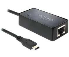 DELOCK Adapteris SuperSpeed USB USB 3.1 Gen 1 SU USB Type-C male > Gigabit LAN 10/100/1000 Mb/s