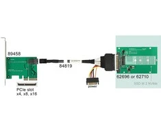 „Delock U.2 SFF-8639“ lizdas – M.2 PCIe (62710)