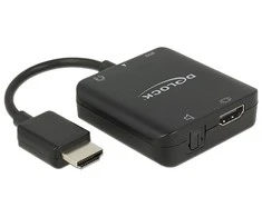 Delock adapterio kabelis HDMI-A kištukas > HDMI + Audio Extractor 4K