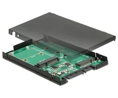 Šakotuvas Delock 2.5 "kišenės į SATA + mSATA M.2 diską (62866)
