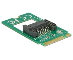 Delock Adapteris M.2 raktas B kištukas > SATA 7 kontaktas (62876)