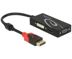 Delock Adapteris Displayport 1.2 vyriškas VGA/HDMI/DVI
