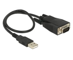 USB kabelis Delock USB-A - RS- 232 0.35 m Juodas (62958)