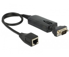 ADAPTER DB-9(COM)(M)->RJ45(F) NA KABLU 50CM JUODA DELOCK