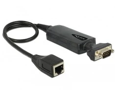 ADAPTER DB-9(COM)(M)->RJ45(F) NA KABLU 50CM JUODA DELOCK