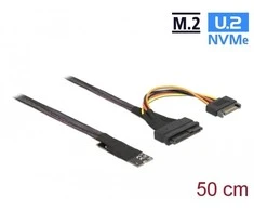 Delock M.2 Key M į U.2 SFF-8639 NVMe adapteris su 50 cm laidu