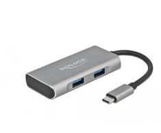 Delock išorinis USB 3.2 Gen 2 Type-C™ šakotuvas su 3 x Type-A ir 1 x Type-C™