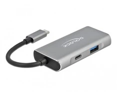 Delock išorinis USB 3.2 Gen 2 Type-C™ šakotuvas su 3 x Type-A ir 1 x Type-C™