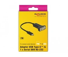 Delock DeLOCK 63908 lygiagretus kabelis Juodas 0,15 m DB-9