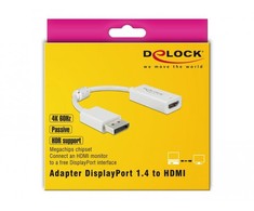Delock adapteris (su HDR) DisplayPort prie HDMI