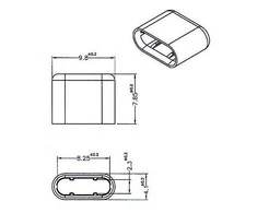 Delock dangtelis nuo dulkių, skirtas USB Type-C™ vyriškam 10 vienetų juodos spalvos