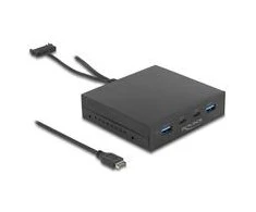 Adapteris AV Delock DeLOCK 64057, SATA, USB 3.2 Gen 2 (3.1 Gen 2), USB Type-C, Vyriškas, viso aukščio / viso ilgio, SATA 15 kontaktų, Juodas