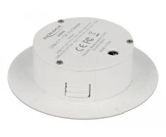 DELOCK USB 3.0 šakotuvas, 2 prievadų, USB-A + 1 USB-C, greito įkrovimo, stalviršio tvirtinimas, Ø 60 mm (tik įkrovimas)