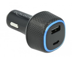 Delock automobilinis įkroviklis USB Type-C™ PD 3.0 ir USB Type-A su 63 W