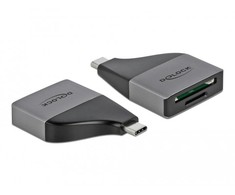 Delock USB Type-C™ kortelių skaitytuvas, skirtas SD / MMC + Micro SD atminties kortelėms