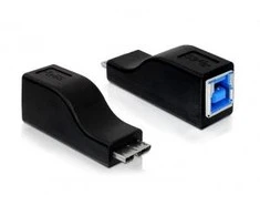 ADAPTER USB MICRO(M) 3.0->USB-B(F) 3.0 JUODA DELOCK