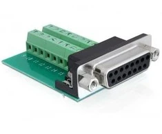 Delock Adapteris Sub-D 15 Pin Gameport Buchse > Terminalblock 16 Pin