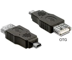 Delock Adapteris USB mini vyriškas > USB 2.0-A moteriškas OTG