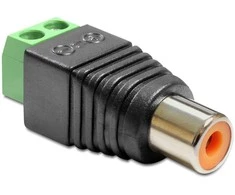 Delock Adapteris RCA lizdas > Gnybtų bloko 2 kontaktas