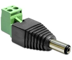 ADAPTERIO TERMINALO BLOKAS 2 PIN->DC 2,1X5,5MM(M) DELOCK