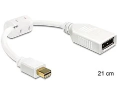 Delock Adapteris mini Displayport 1.2 vyriškas > Displayport moteriškas 4K baltas