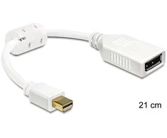 Delock Adapteris mini Displayport 1.2 vyriškas > Displayport moteriškas 4K baltas