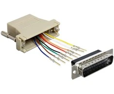 ADAPTER LPT 25PIN(M)->RJ45(F) PILKA (ASSEMBLY KIT) DELOCK