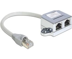 Delock DELOCK Adapteris RJ45 Port Dopleris 1xSt->2xBu 1xEthernet 1xISDN - 65441