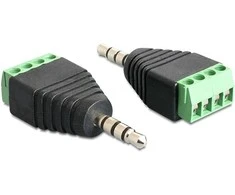 AV adapteris Delock Terminalo blokas Juodas (65453)